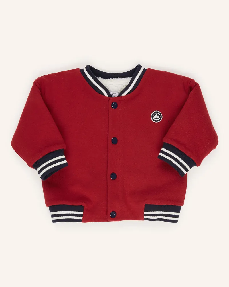 Petit Bateau College-Jacke Dunkelrot
