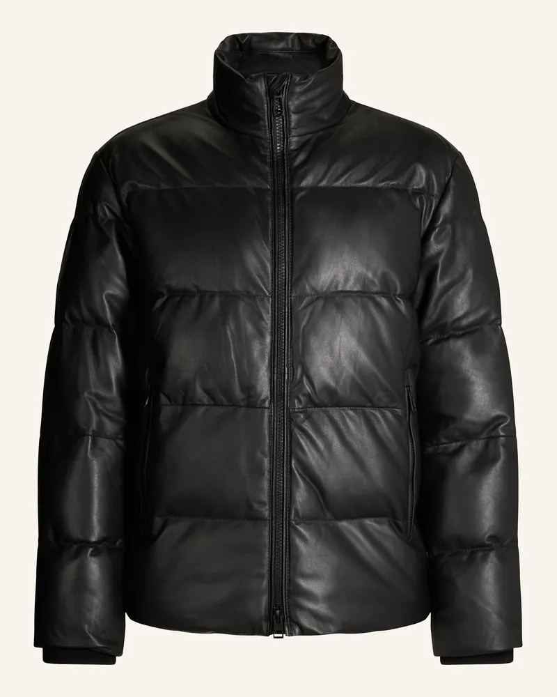 JOOP! Leder-Steppjacke Schwarz