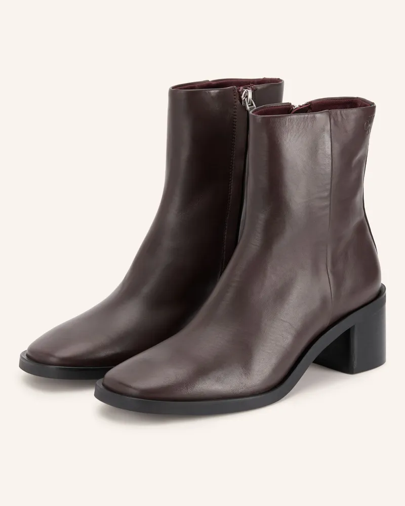 Calvin Klein Stiefeletten braun Dunkelbraun