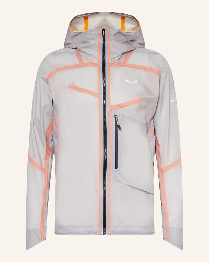 Salewa Hardshell-Jacke NXT PTX 3L Hellgrau