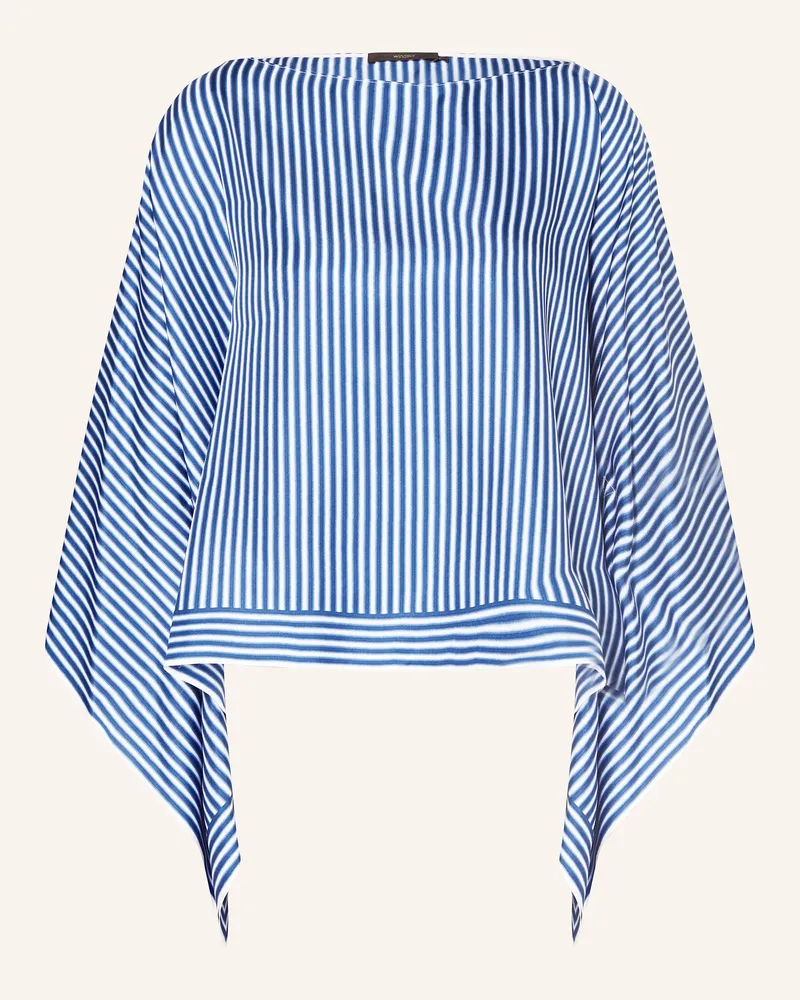 windsor. Blusenshirt aus Seide Blau