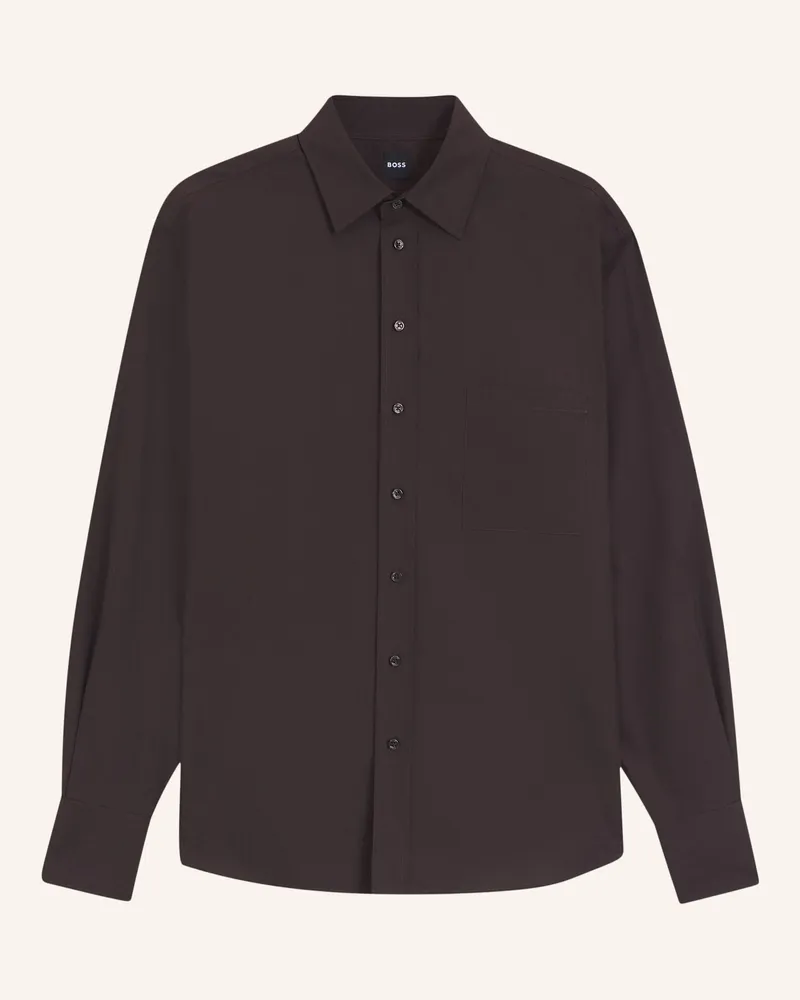HUGO BOSS Hemdbluse Saturday braun Braun