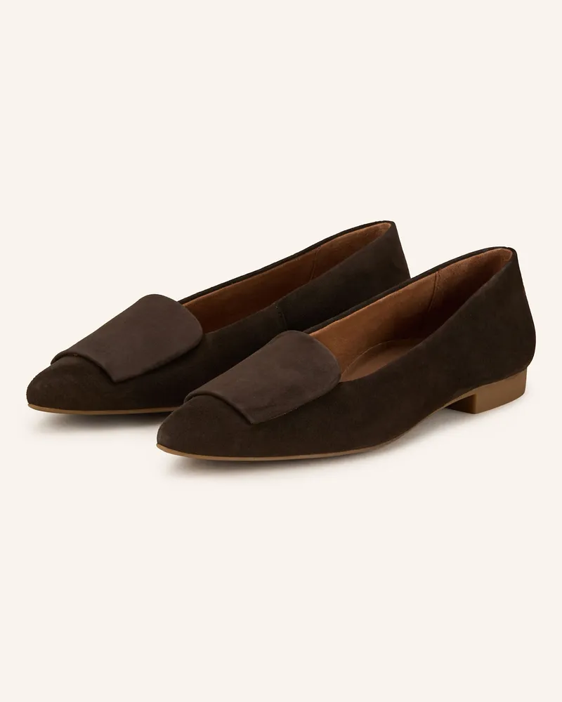 paul green Ballerinas Dunkelbraun