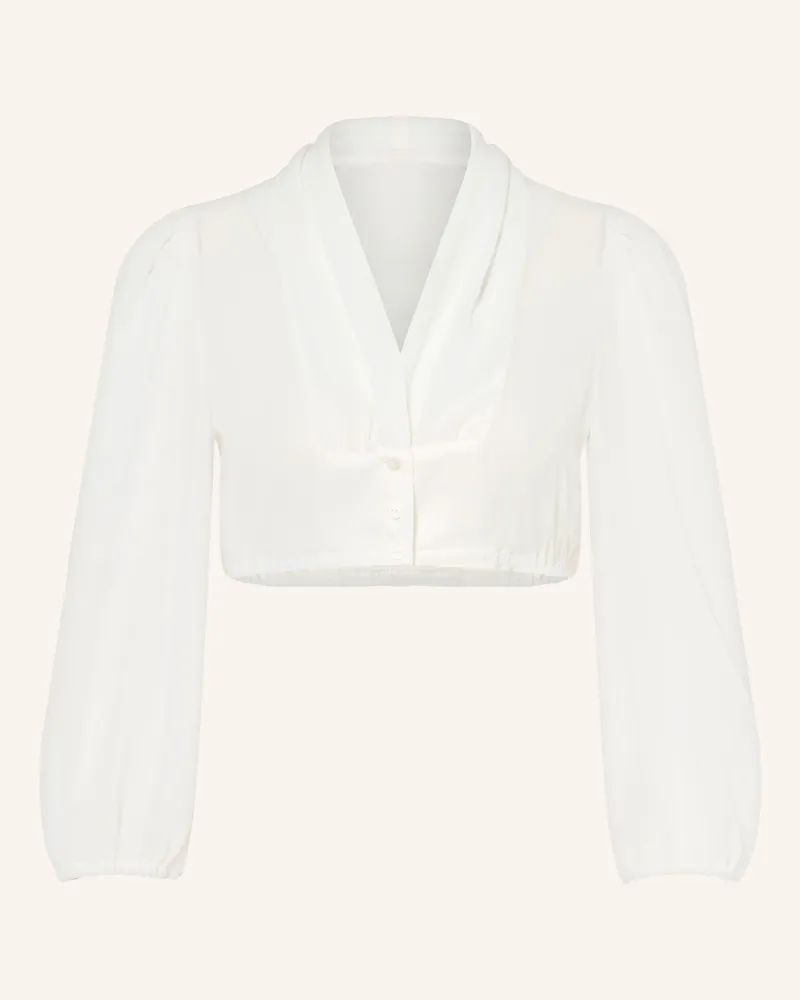 WALDORFF Dirndlbluse Mit 3/4-Arm weiss Creme