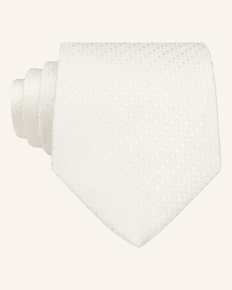 paul Krawatte weiss Creme