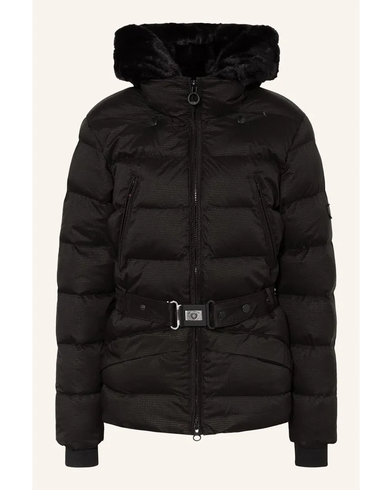 Wellensteyn Steppjacke MAYFAIR mit abnehmbarere Blende Schwarz