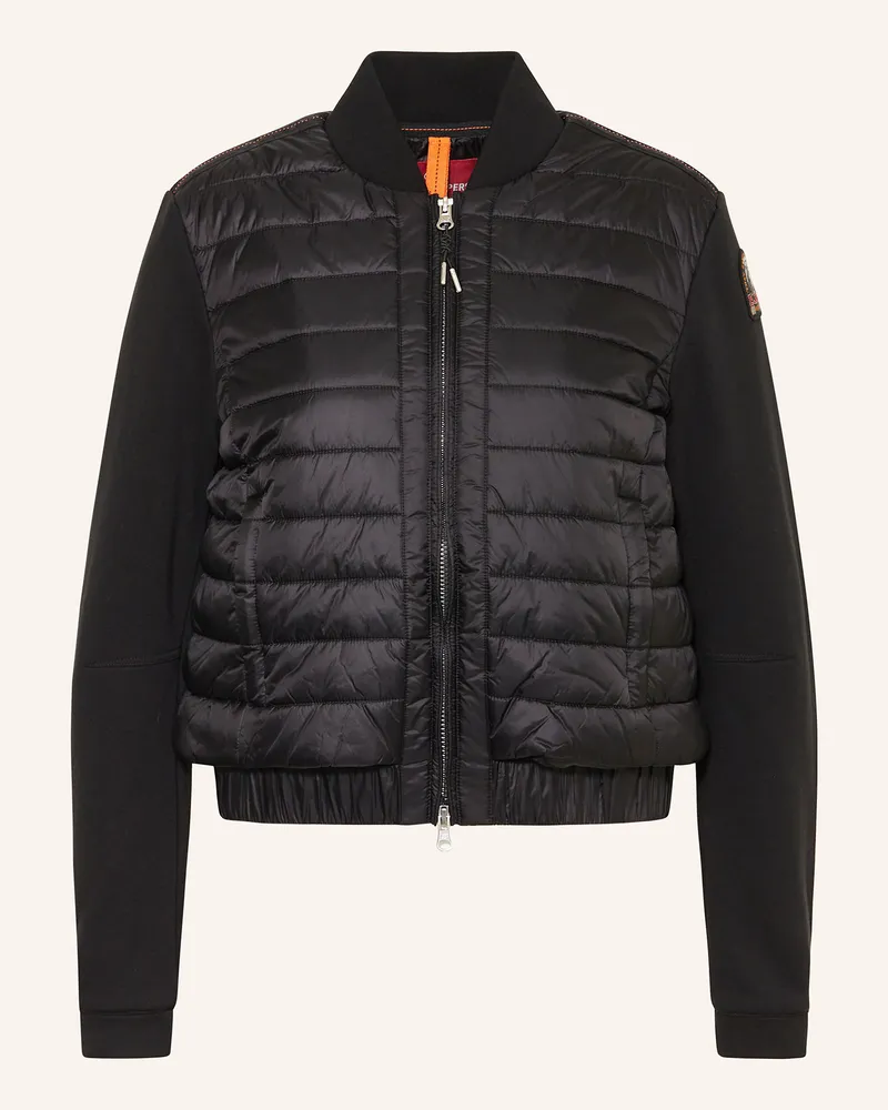 Parajumpers Steppjacke LORETTA im Materialmix Schwarz