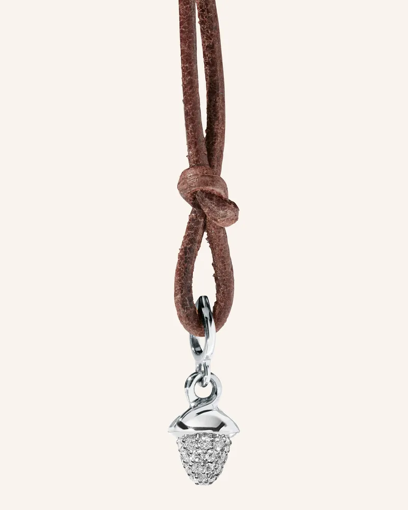 TAMARA COMOLLI Anhänger Pendant Minimikado Diamond Pavé 18k Weißgold silber Weissgold