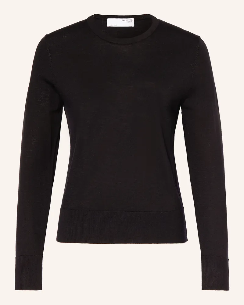 Selected Pullover schwarz Schwarz