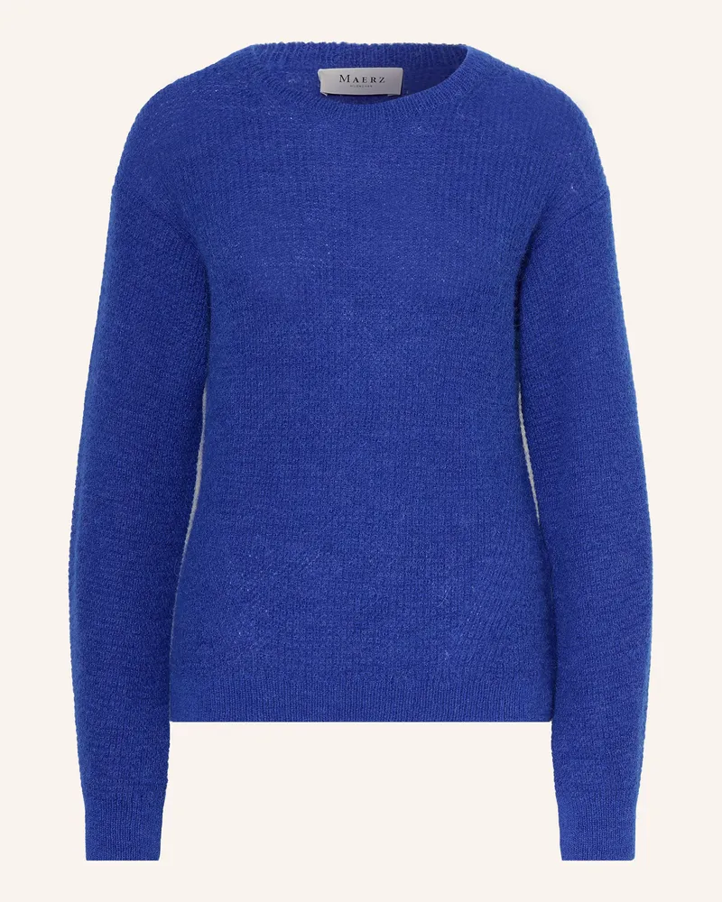 Maerz Pullover Mit Alpaka blau Blau