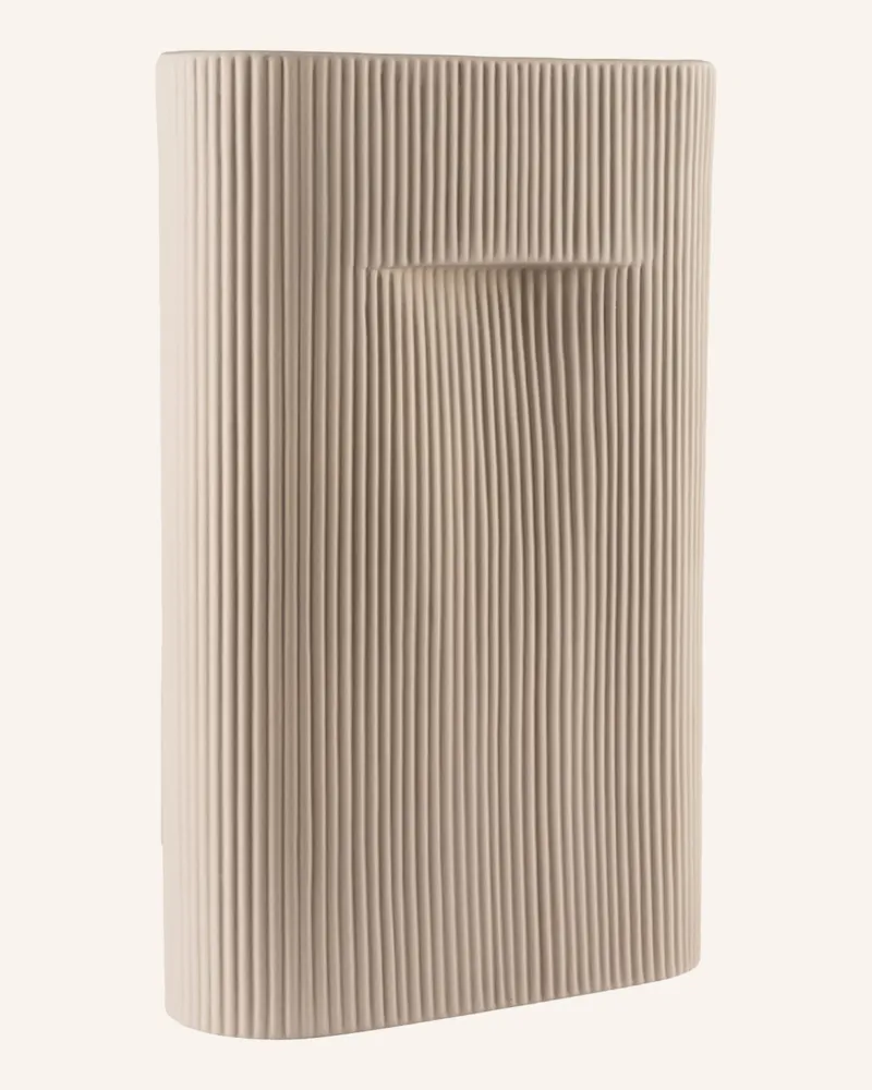 Muuto Vase Ridge beige Hellbraun