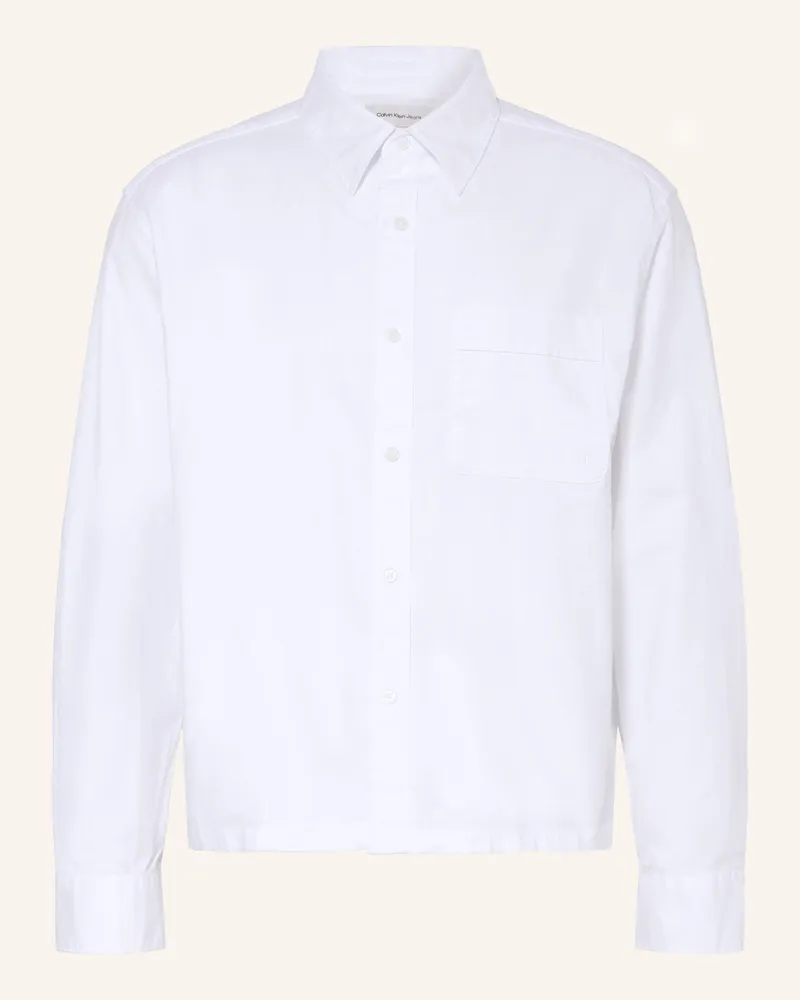 Calvin Klein Oxfordhemd Comfort Fit Weiss