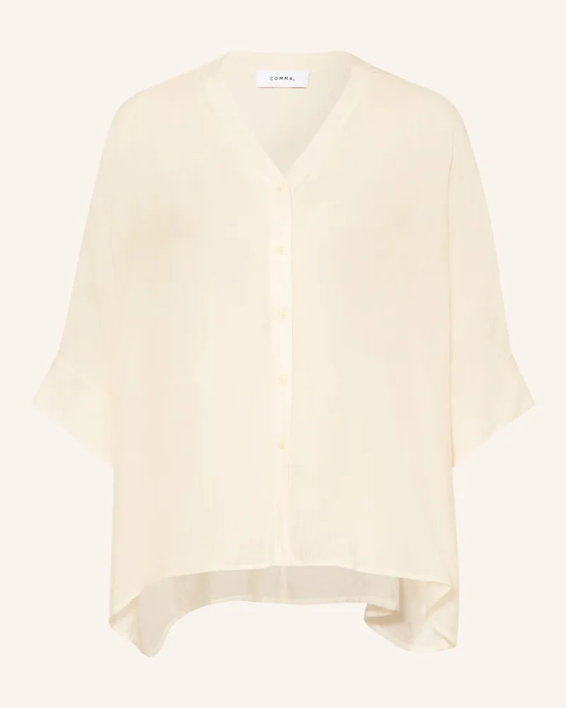 COMMA Bluse Mit 3/4-Arm weiss Weiss