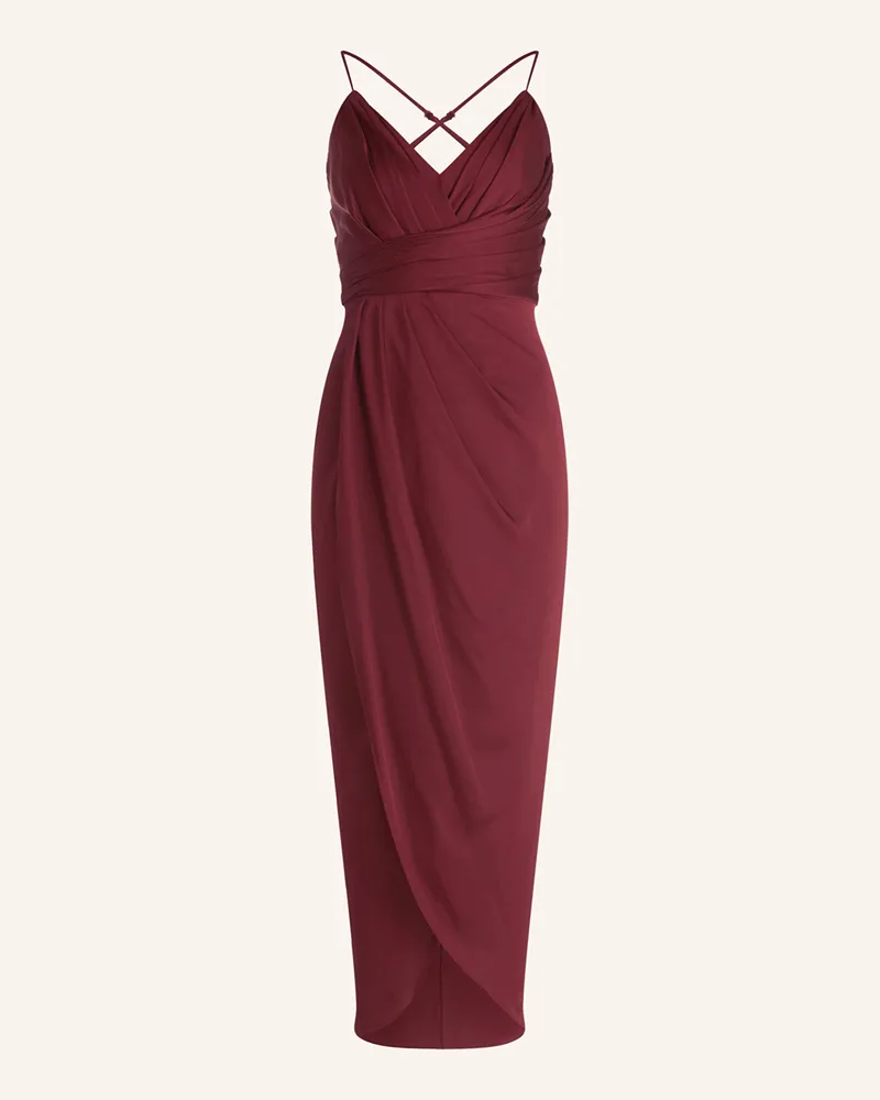 Vera Mont Cocktailkleid Aus Satin rot Dunkelrot