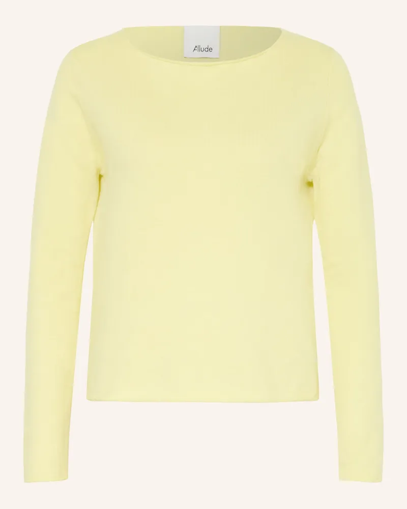 ALLUDE Pullover mit Cashmere Neongelb