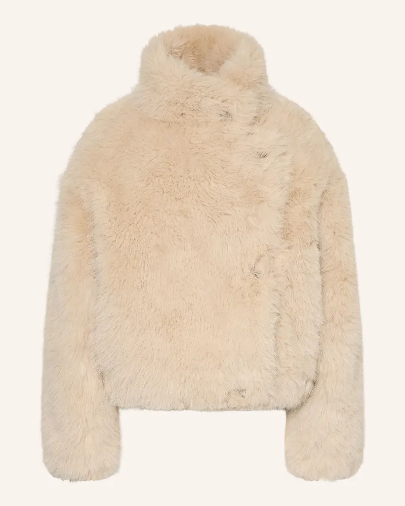 someday. Kunstfell-Jacke Vurla beige Ecru
