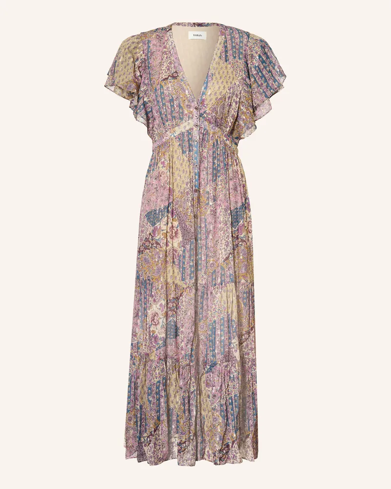 ba&sh Kleid Pareta Mit Glitzergarn pink Lila