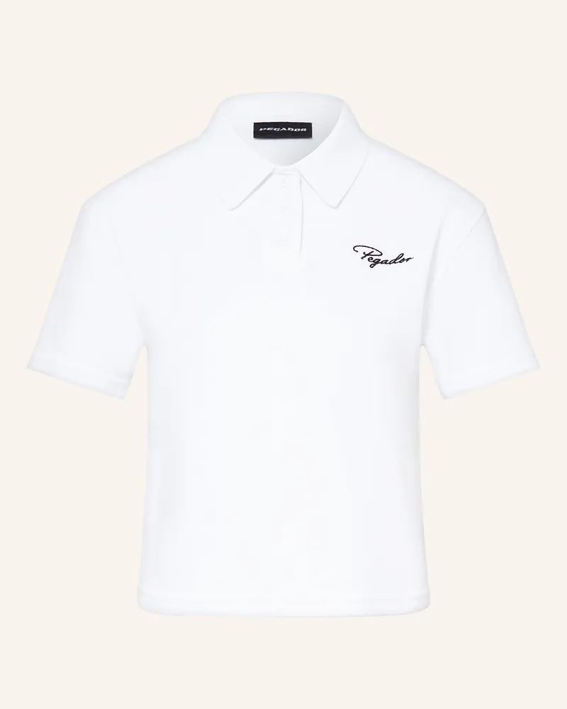 PEGADOR Jersey-Poloshirt Weiss