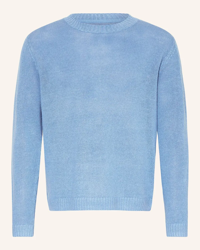 paul Leinenpullover blau Blau