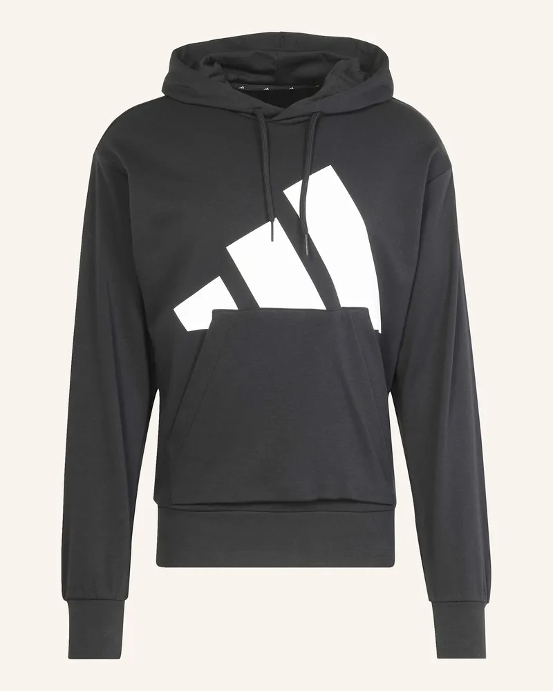 adidas ESSENTIALS BIG LOGO FRENCH TERRY HOODIE Schwarz