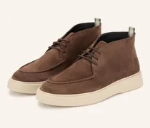 Schnüreboots Frame braun