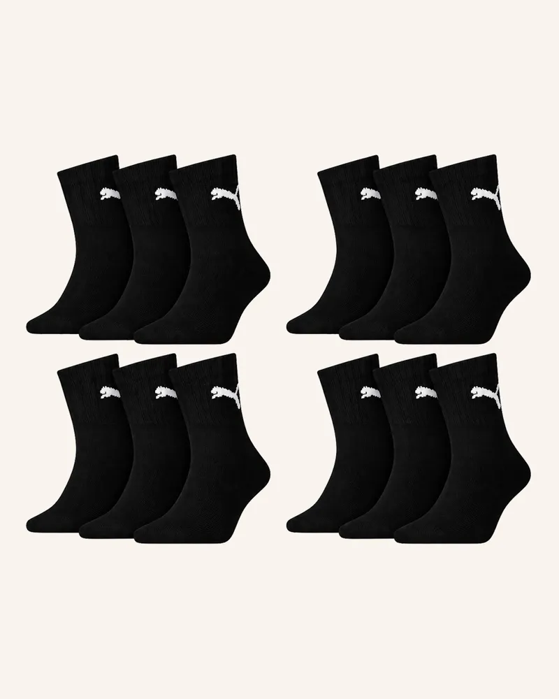 Puma Sportsocken Short Crew 12-Pack schwarz Schwarz