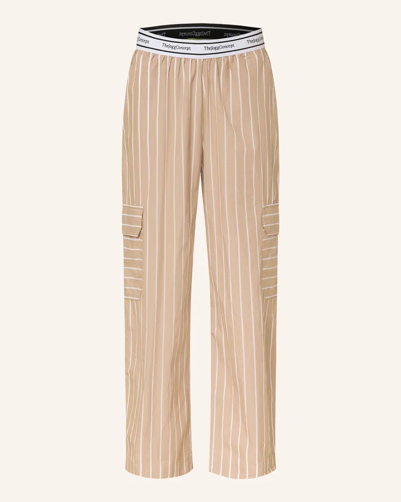 TheJoggConcept Hose JCHELGA im Jogging Stil Hellbraun