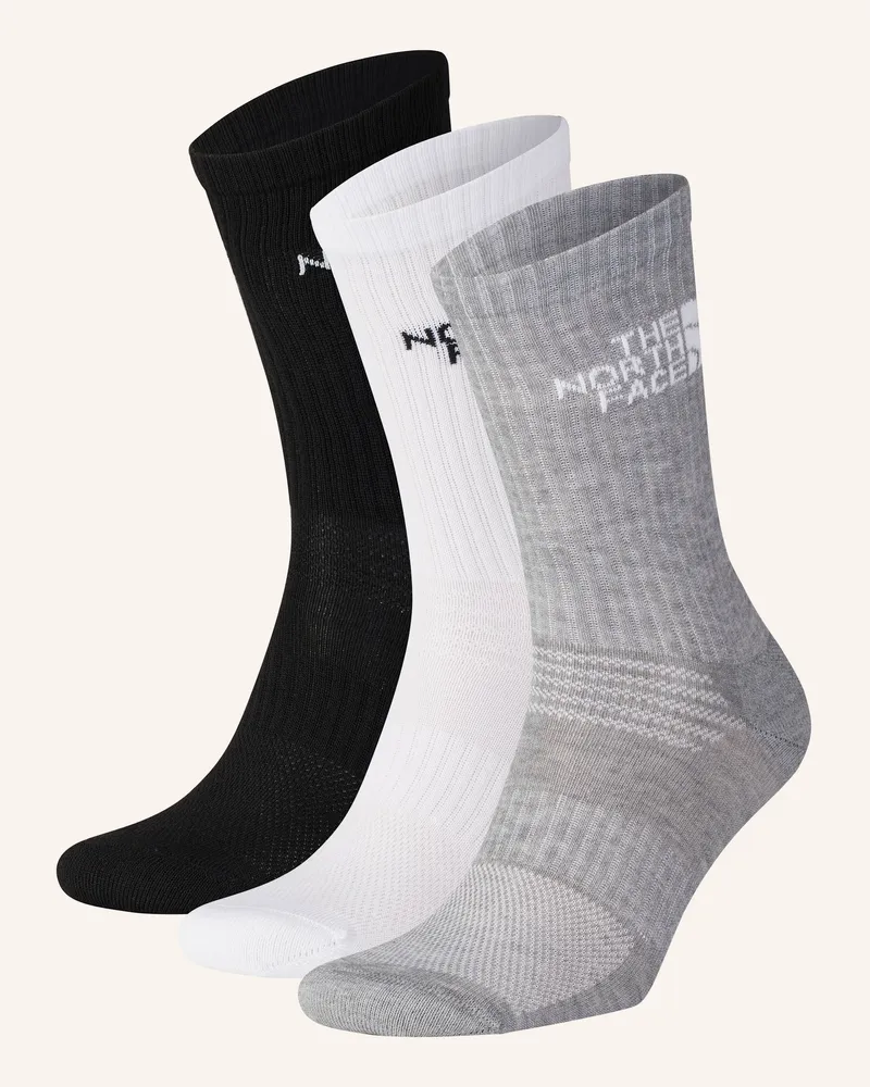 The North Face 3er-Pack Sportsocken Multi Sport Cush Crew schwarz 3ow