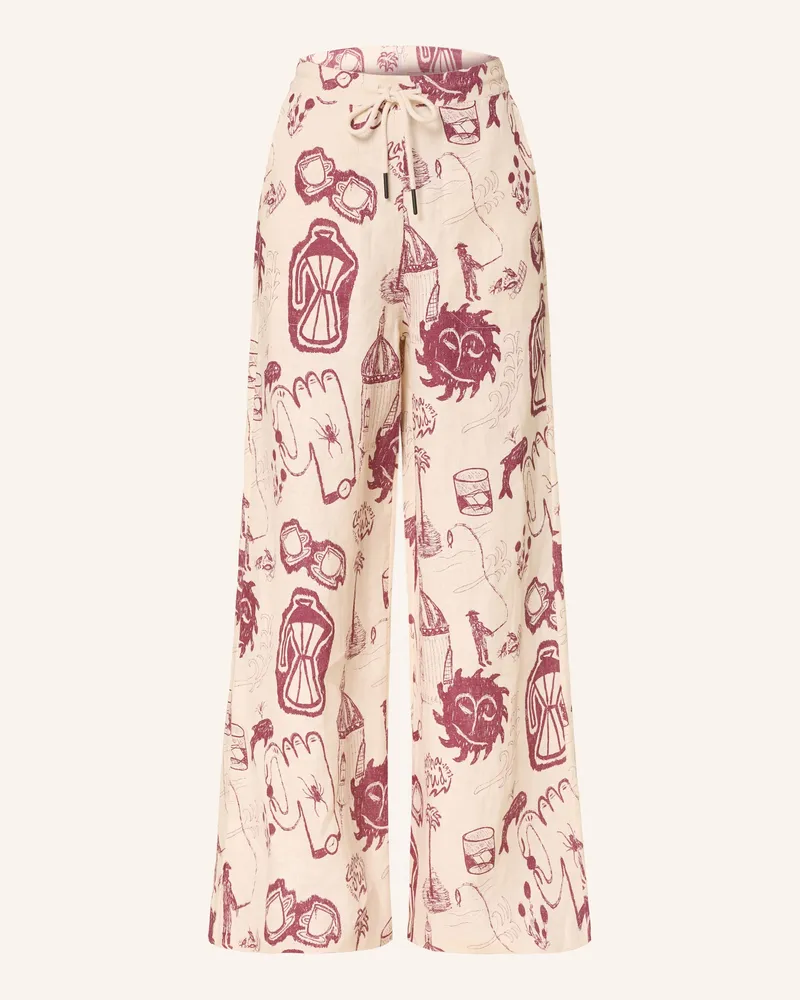 OAS Leinenhose CANTINA MOJAVE Dunkelrot