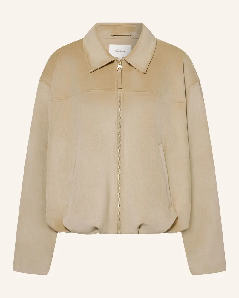 S.Oliver Blouson In Lederoptik braun Camel
