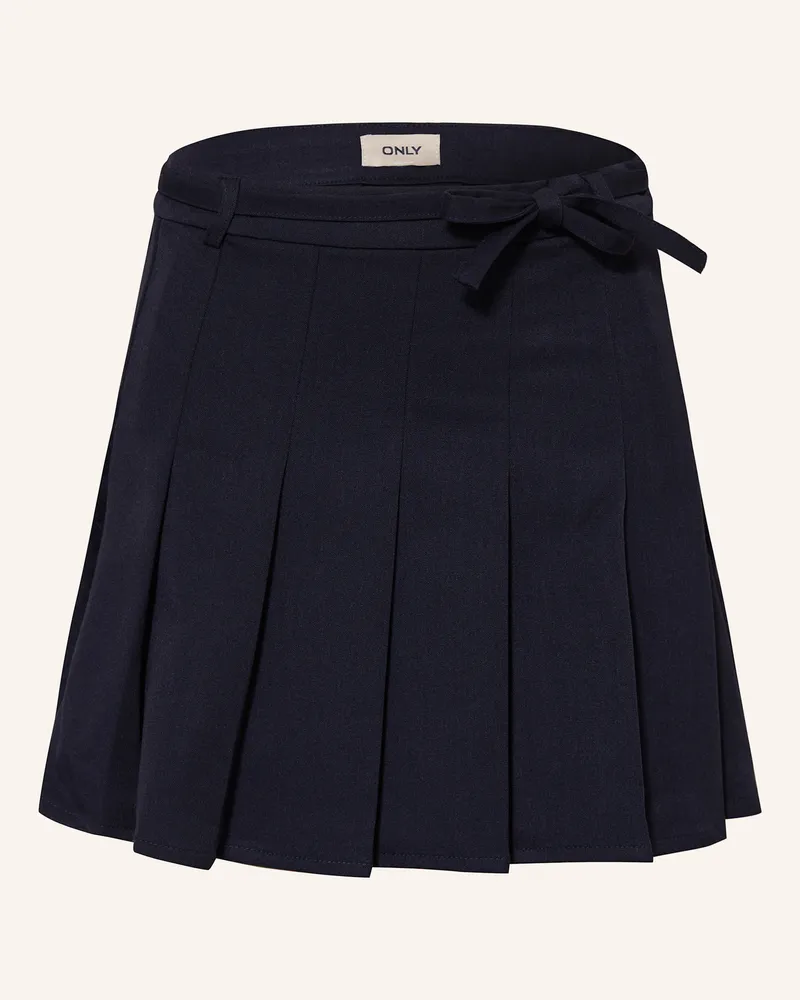 only Faltenrock Dunkelblau