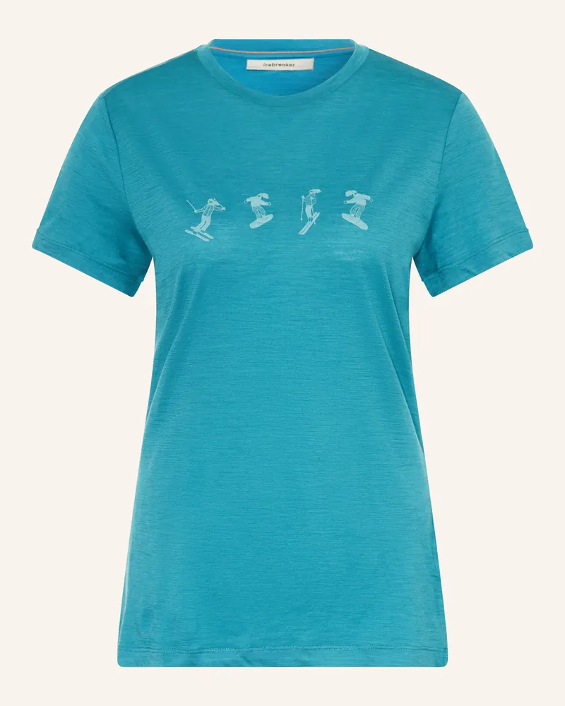 Icebreaker Funktionsshirt 150 TECH LITE aus Merinowolle Petrol