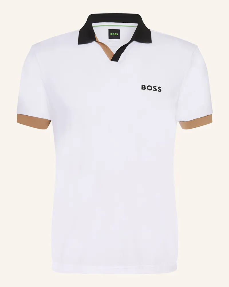 HUGO BOSS Funktions-Poloshirt PALLE TOC Weiss
