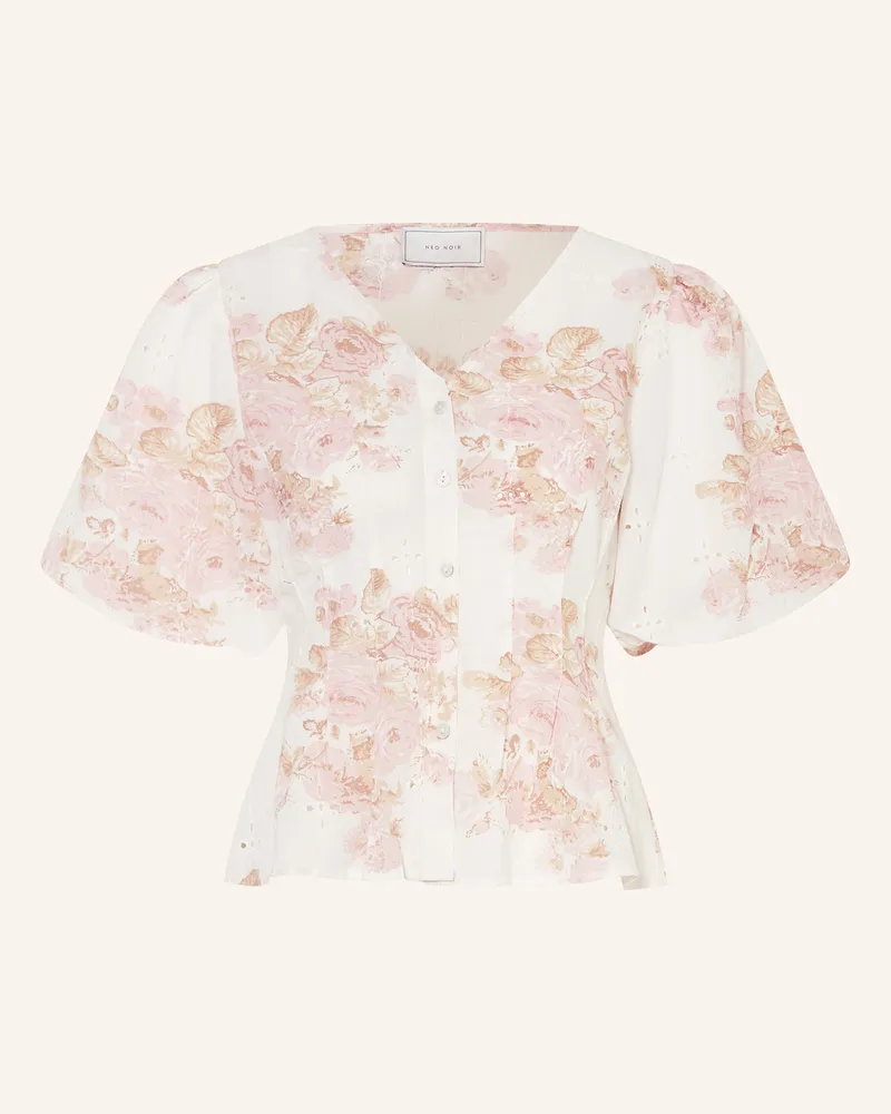 Neo Noir Bluse TIMRA aus Lochspitze Rosé