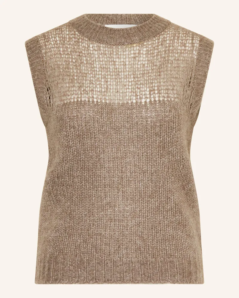 Lisa Yang Stricktop DARCIA aus Cashmere Taupe