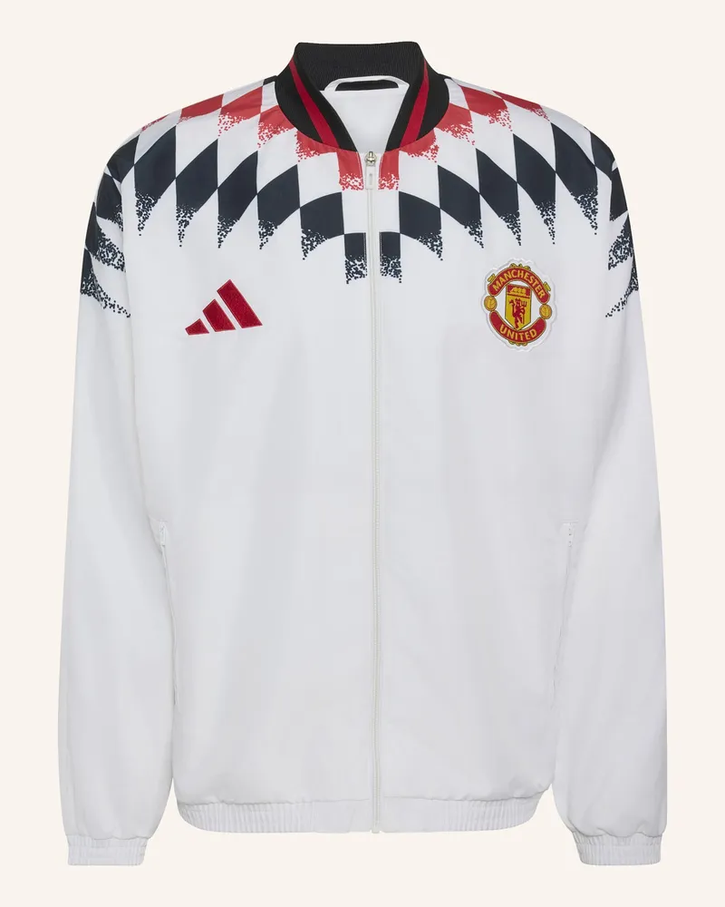 adidas Manchester United Stadium Trainingsjacke weiss Weiss