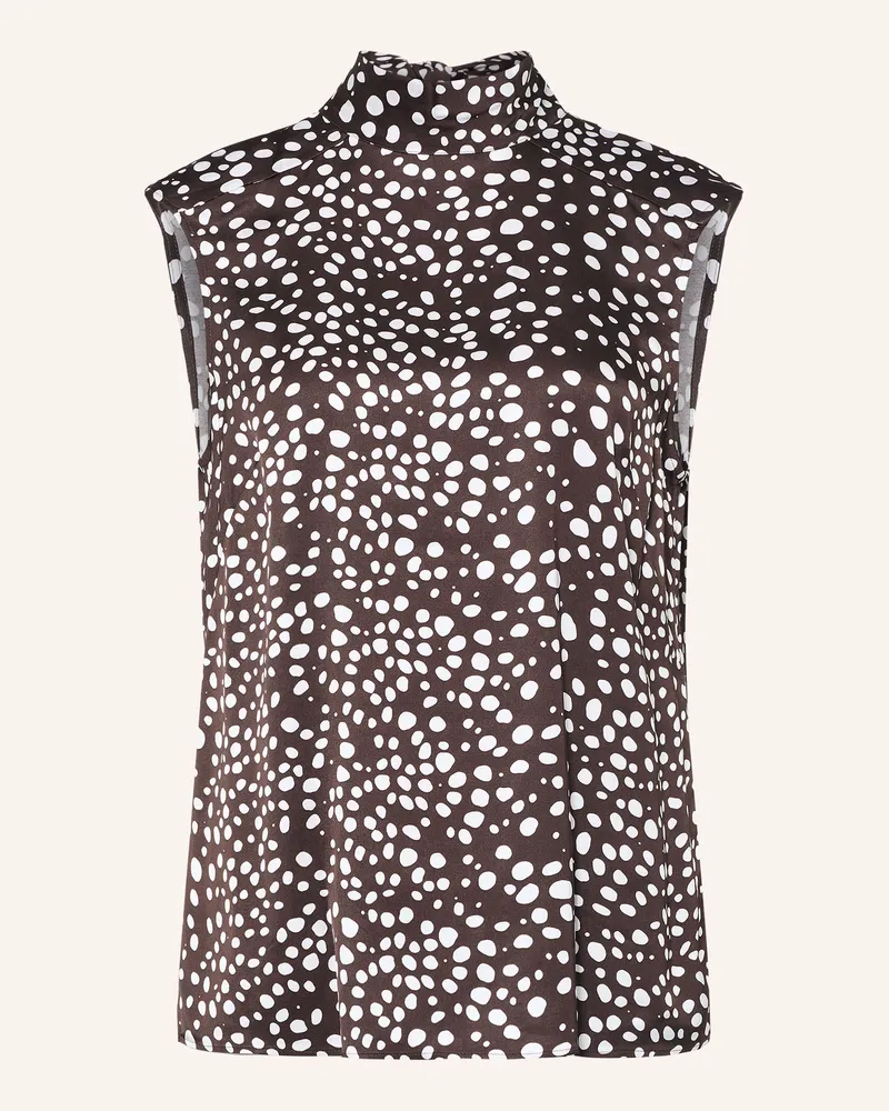 HUGO BOSS Blusentop Beseiti Aus Satin Mit Schluppe braun Dunkelbraun
