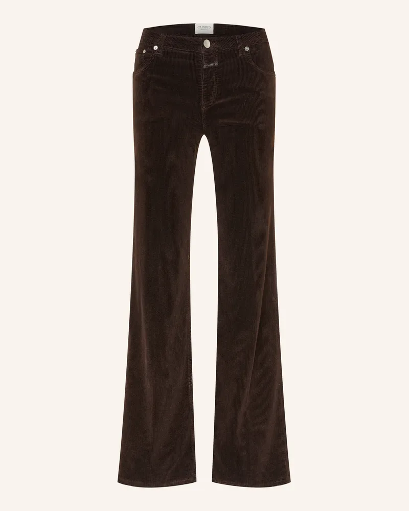 Closed Cordhose Gillan braun Dunkelbraun
