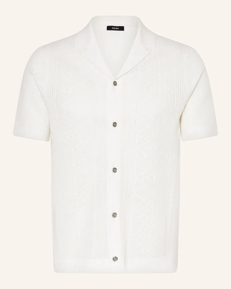 Reiss Strickhemd Kipling Regular Fit weiss Weiss