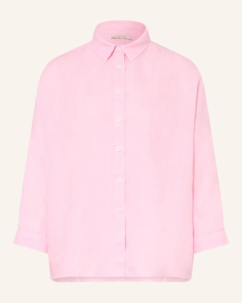 lilienfels Hemdbluse Aus Leinen Mit 3/4-Arm rosa Rosa