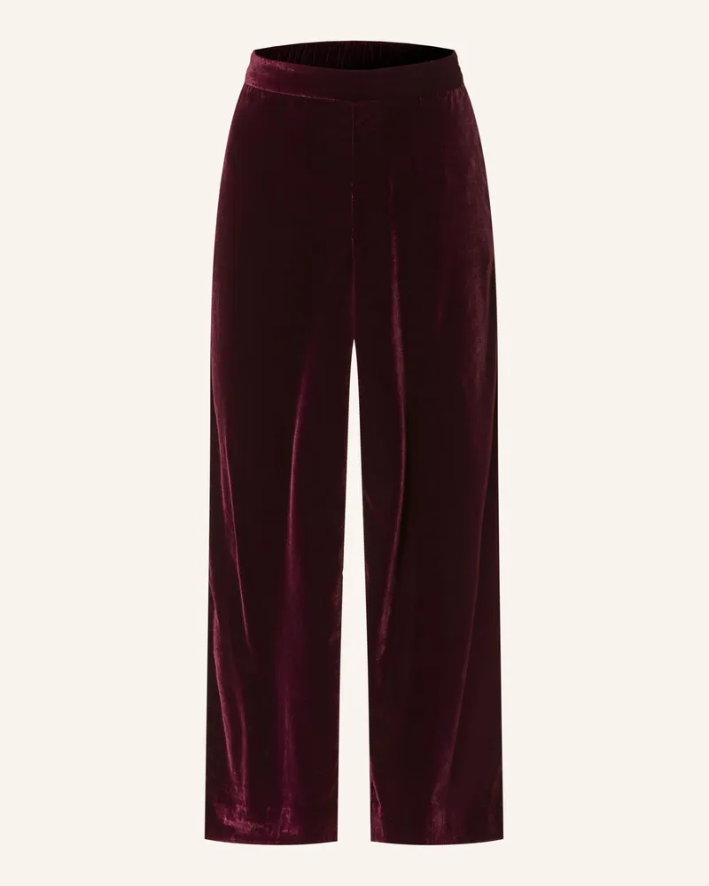 Phase Eight Marlenehose VALENTINA aus Samt Dunkellila