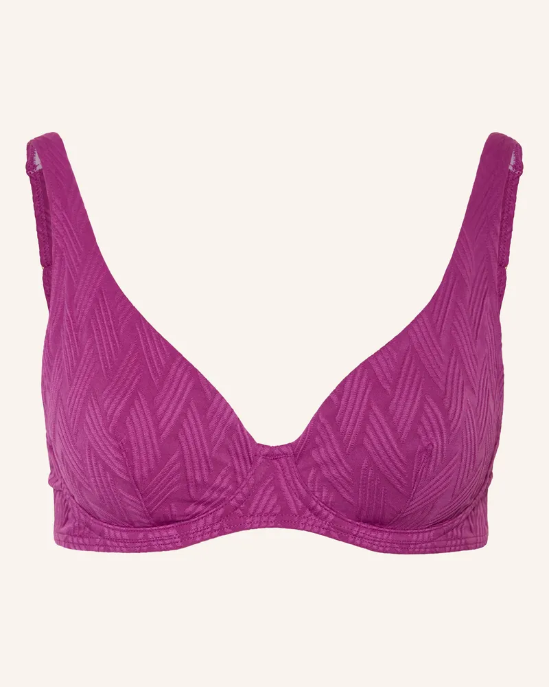 Cyell Bügel-Bikini-Top lila Fuchsia