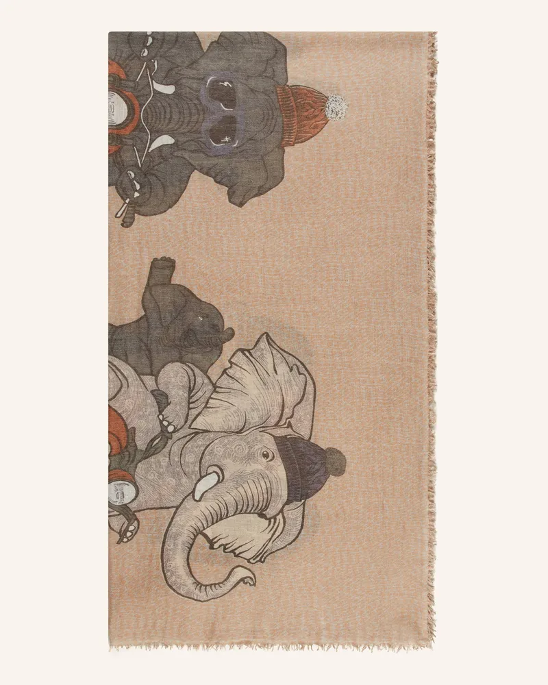 hemisphere Tuch mit Cashmere Hellbraun