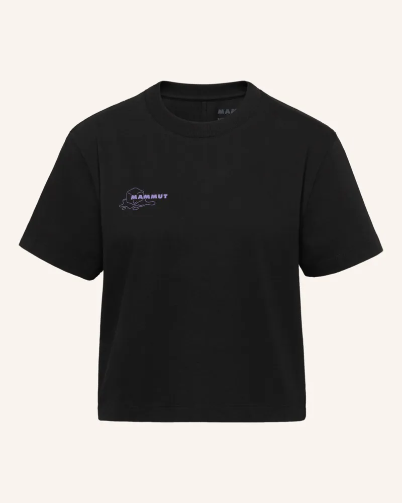 Mammut Mammut Base Cropped T-Shirt Women Glacier schwarz Schwarz