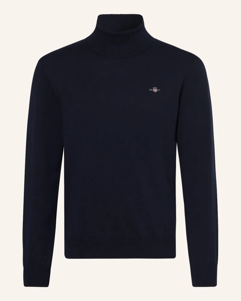 Gant Rollkragenpullover Dunkelblau