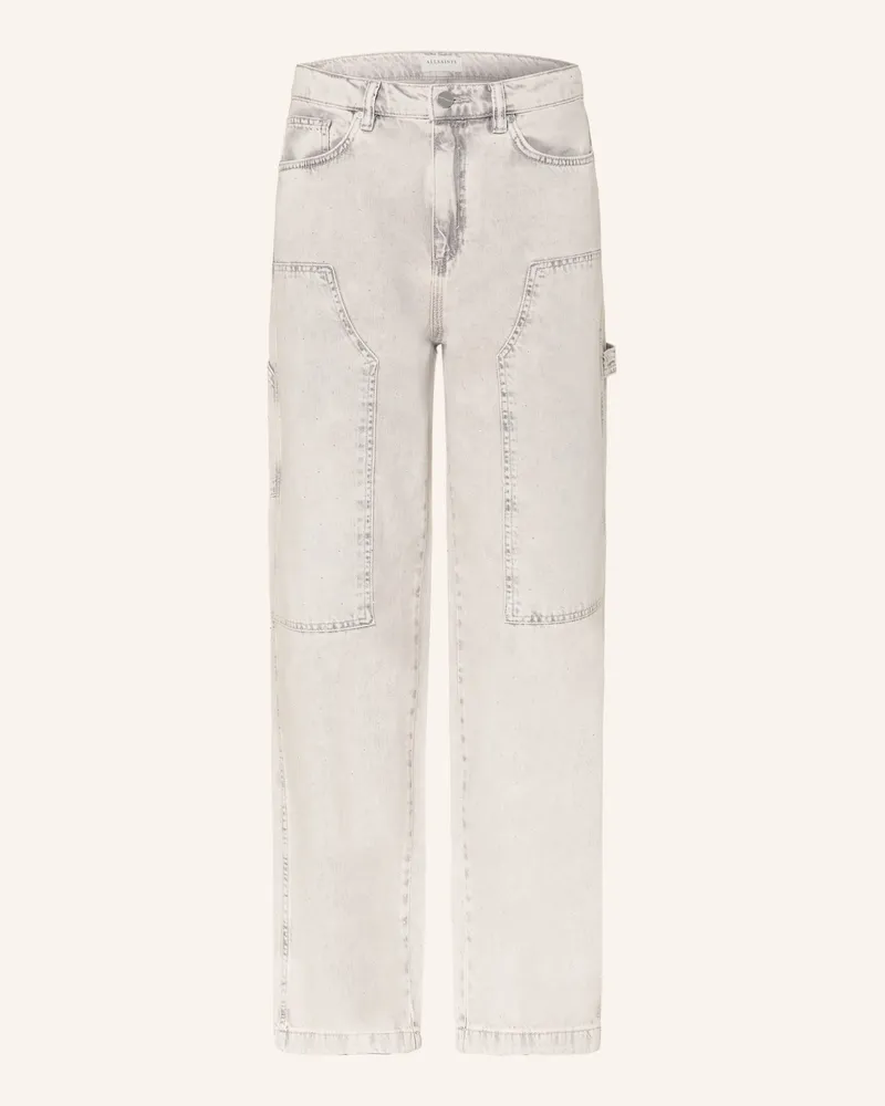 AllSaints Straight Jeans MIA mit Schmucksteinen 7419