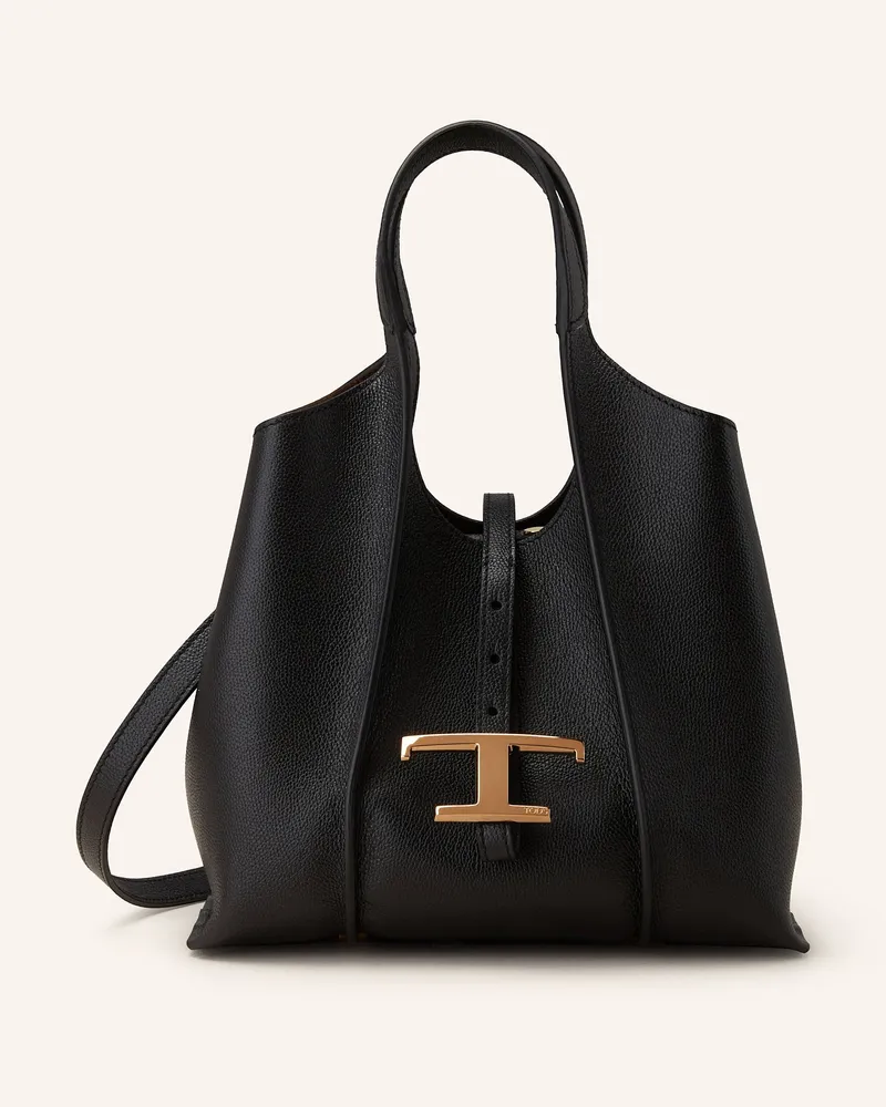 TOD'S Handtasche TIMELESS MINI mit Pouch Schwarz