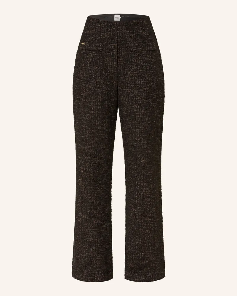 Brax Marlenehose Maine Aus Bouclé Mit Glitzergarn braun 52