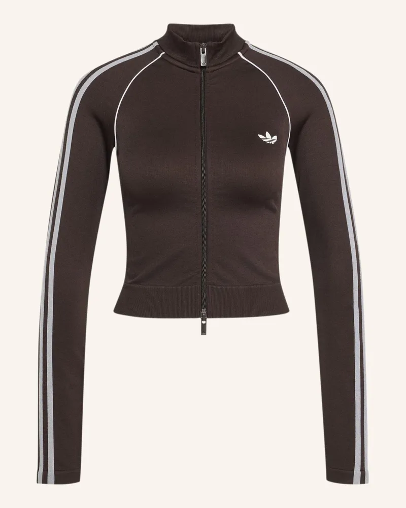 adidas Essentials 3-Streifen Track Top, Nahtlos braun Braun