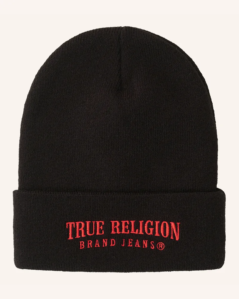 True Religion Beanie Schwarz